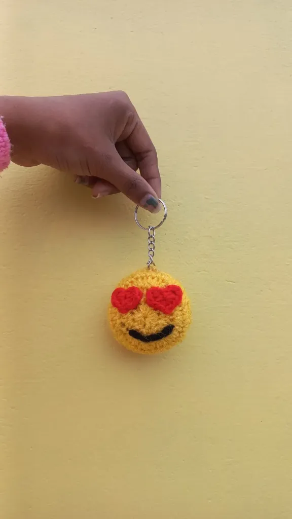 CROCHET HANDMADE EMOJI KEY CHAIN